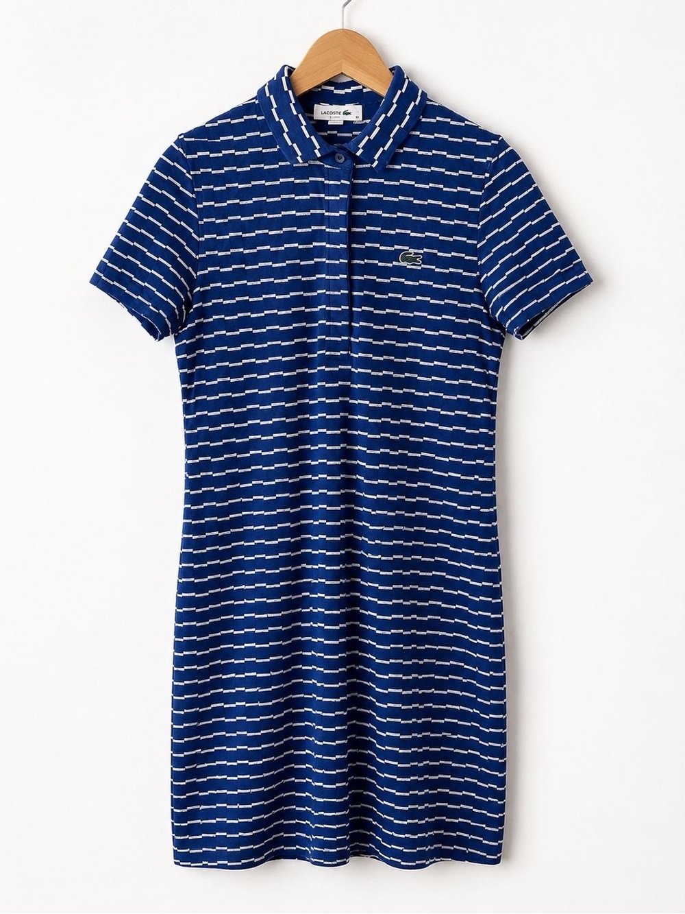 Lacoste Women’s Navy Blue Striped Polo Dress